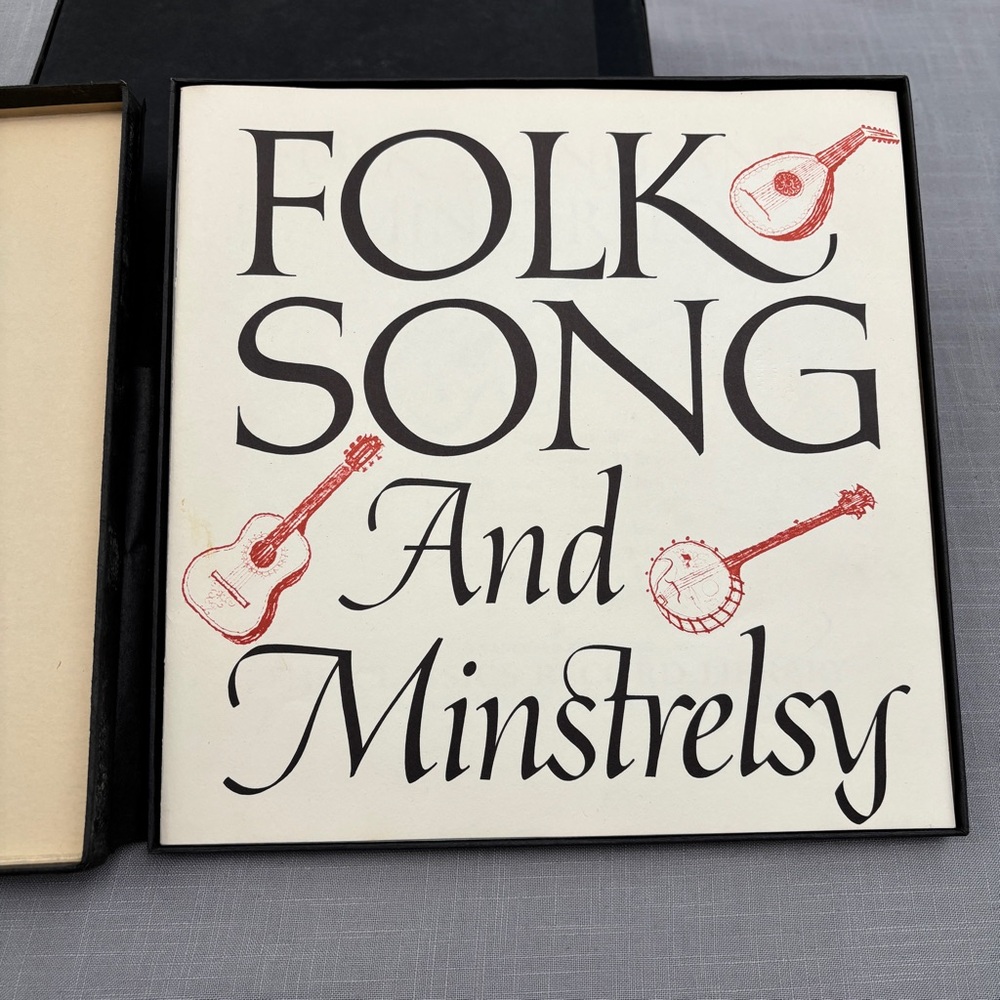 Folk Song And Minstrelsy - 1962 4 LP Box Set w/Booklet EUC